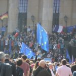 EU Fahnen Pulse of Europe Demo Berlin